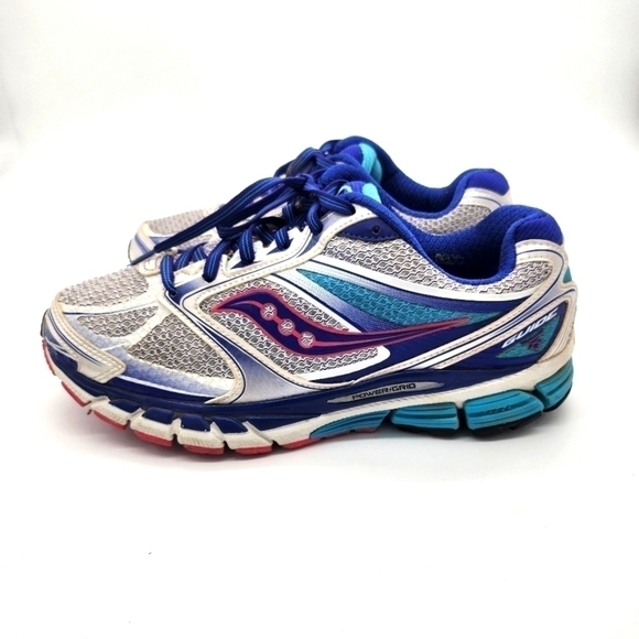 Saucony Shoes - Saucony Guide 8 Gray Blue Pink Running Shoes Womens Size 9 S10257-1